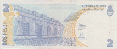 2 Argentinian Pesos